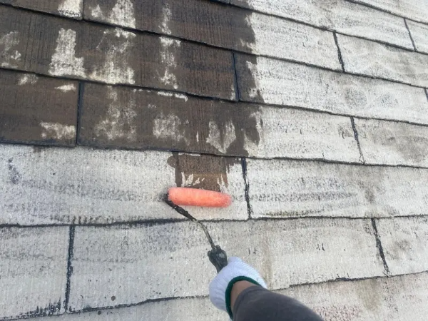 春日部市N様邸_施工中下塗り屋根