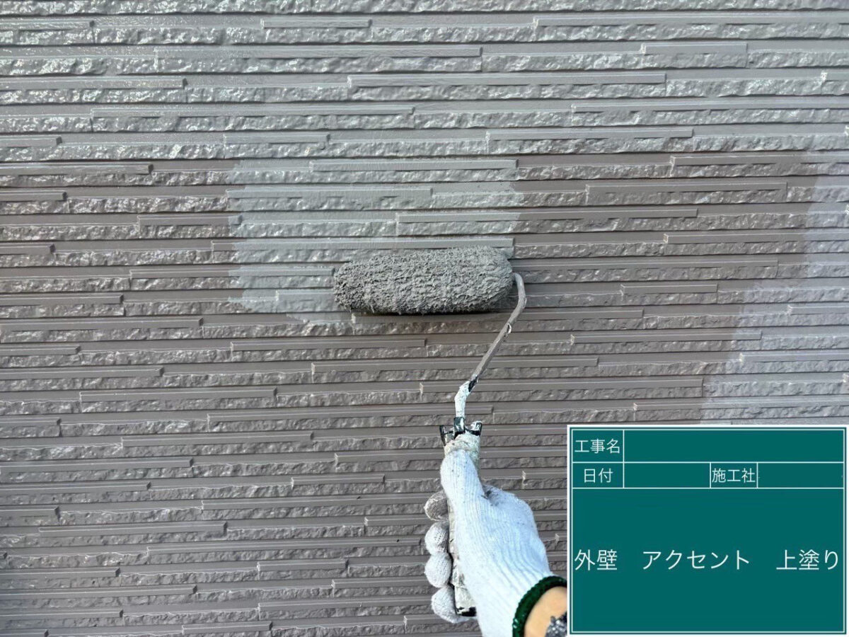 埼玉県越谷市_S様邸_外壁上塗り