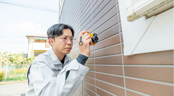 住まいの健康チェックの様子